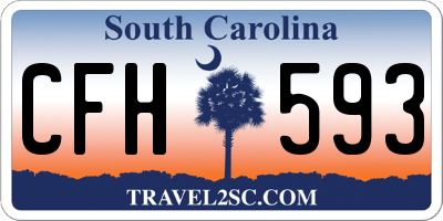 SC license plate CFH593
