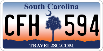 SC license plate CFH594