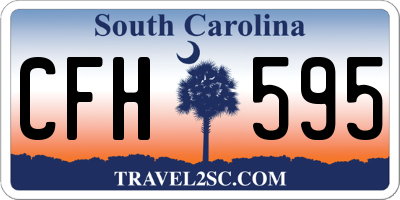 SC license plate CFH595