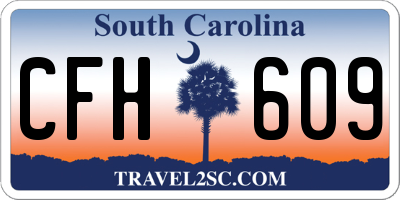 SC license plate CFH609