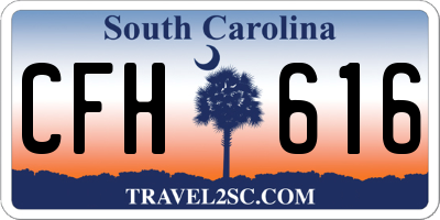SC license plate CFH616