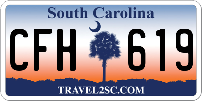 SC license plate CFH619