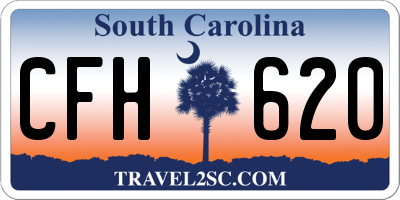 SC license plate CFH620