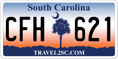 SC license plate CFH621