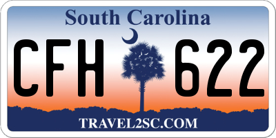 SC license plate CFH622