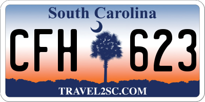 SC license plate CFH623