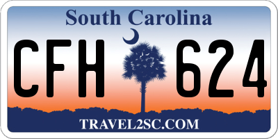 SC license plate CFH624