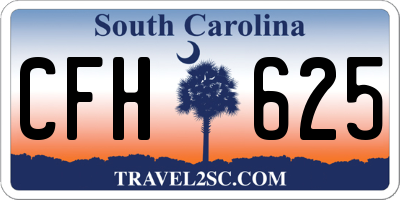 SC license plate CFH625