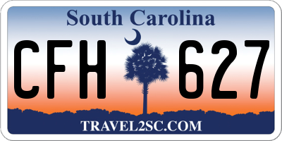 SC license plate CFH627