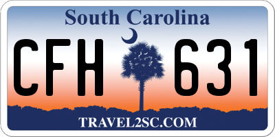 SC license plate CFH631