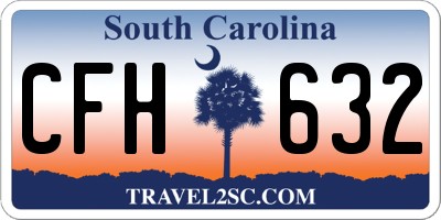 SC license plate CFH632