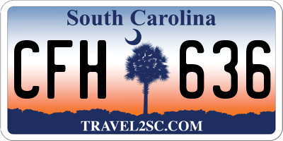 SC license plate CFH636