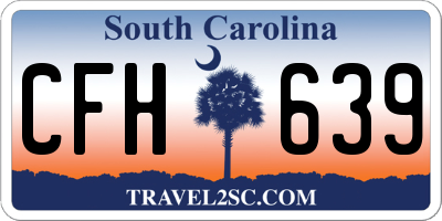 SC license plate CFH639