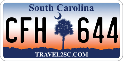 SC license plate CFH644
