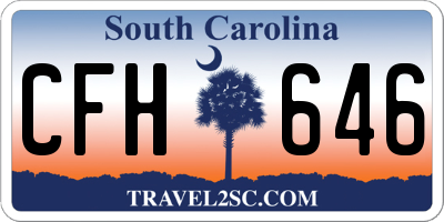 SC license plate CFH646