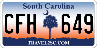SC license plate CFH649