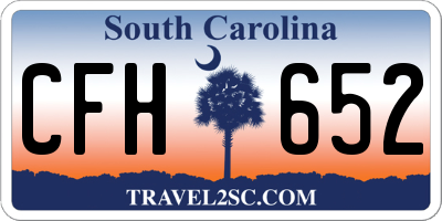 SC license plate CFH652