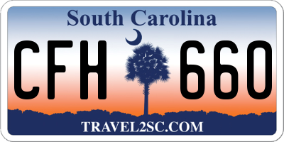 SC license plate CFH660