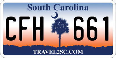 SC license plate CFH661