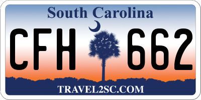 SC license plate CFH662