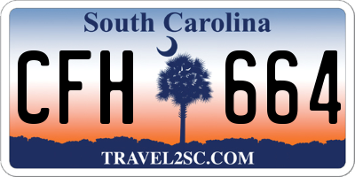 SC license plate CFH664