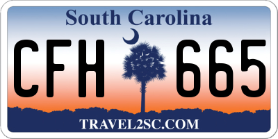 SC license plate CFH665