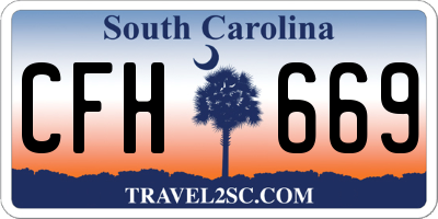 SC license plate CFH669