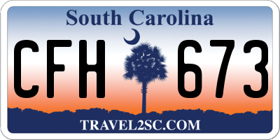 SC license plate CFH673