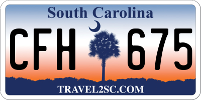 SC license plate CFH675