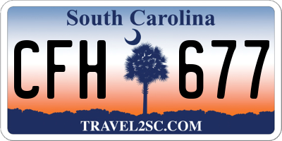 SC license plate CFH677