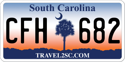 SC license plate CFH682