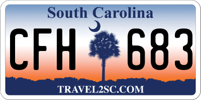 SC license plate CFH683
