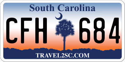 SC license plate CFH684