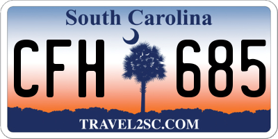 SC license plate CFH685