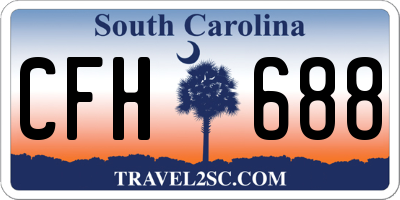 SC license plate CFH688