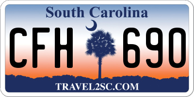 SC license plate CFH690