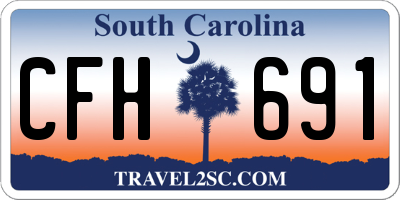 SC license plate CFH691