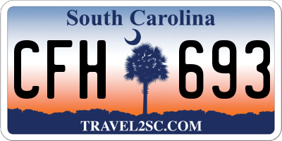 SC license plate CFH693
