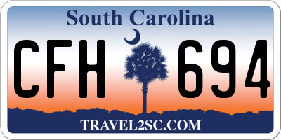 SC license plate CFH694