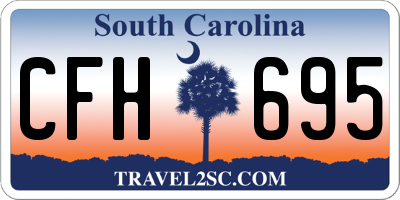 SC license plate CFH695