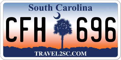 SC license plate CFH696