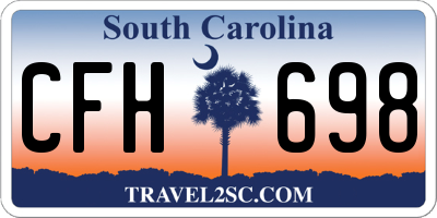 SC license plate CFH698