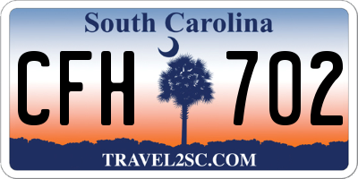 SC license plate CFH702