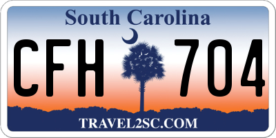 SC license plate CFH704