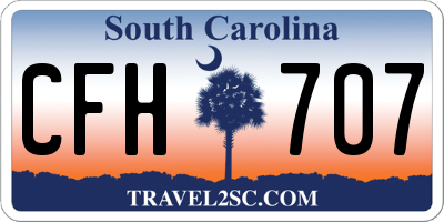 SC license plate CFH707