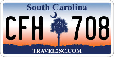 SC license plate CFH708