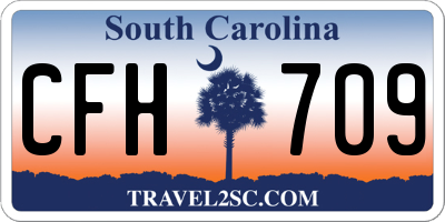 SC license plate CFH709