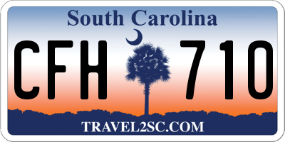 SC license plate CFH710
