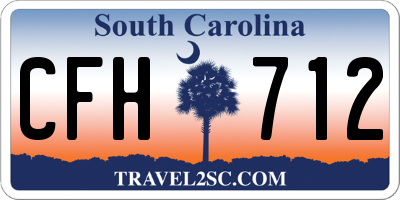 SC license plate CFH712