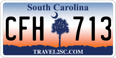 SC license plate CFH713